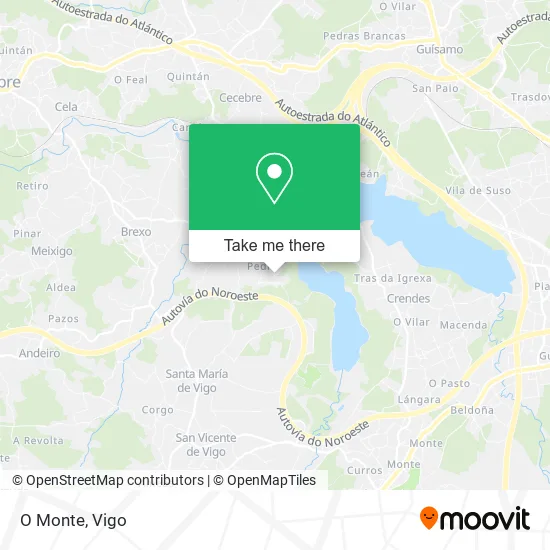 mapa O Monte