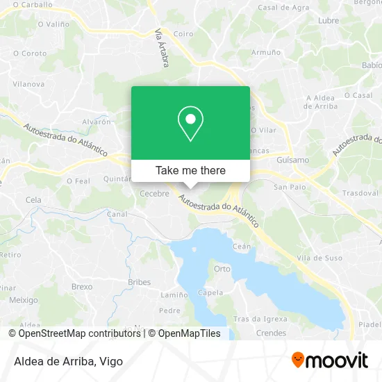 Aldea de Arriba map