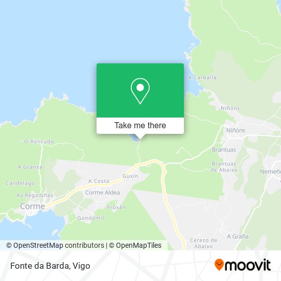 Fonte da Barda map