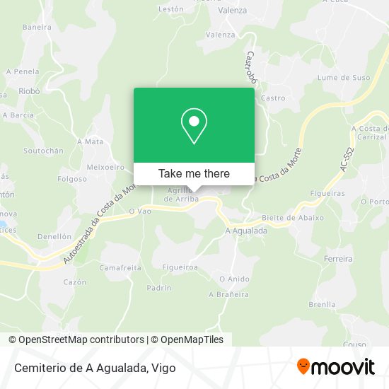 Cemiterio de A Agualada map