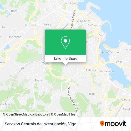 Servizos Centrais de Investigación map