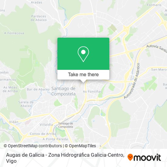 Augas de Galicia - Zona Hidrográfica Galicia-Centro map
