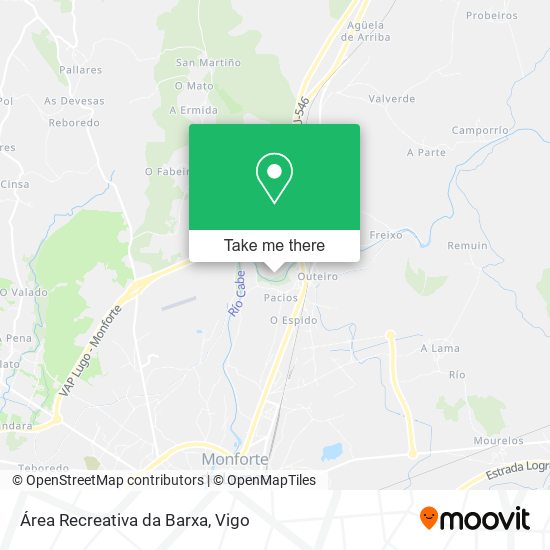 Área Recreativa da Barxa map