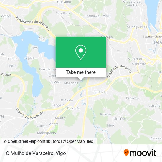 O Muíño de Varaxeiro map