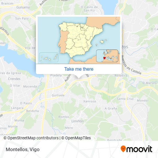 mapa Montellos