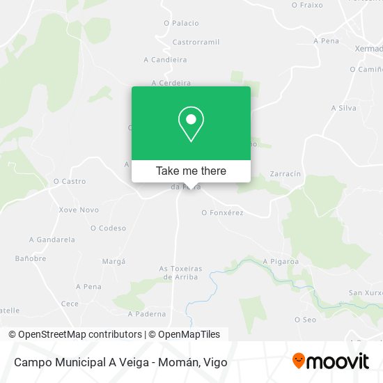 Campo Municipal A Veiga - Momán map