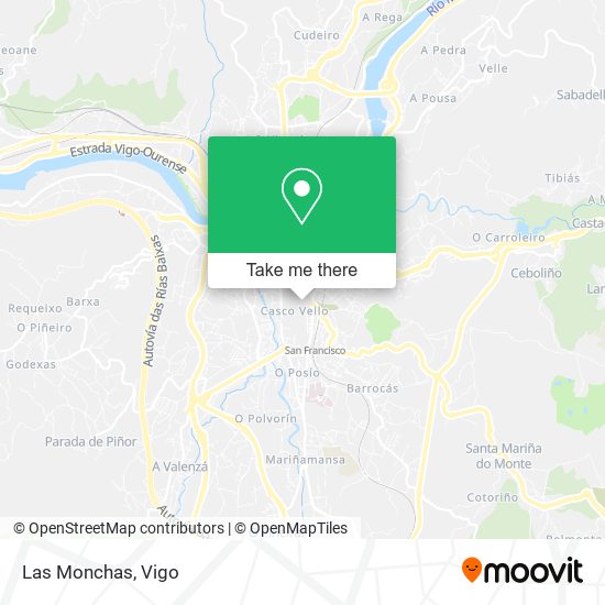 Las Monchas map