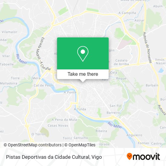Pistas Deportivas da Cidade Cultural map