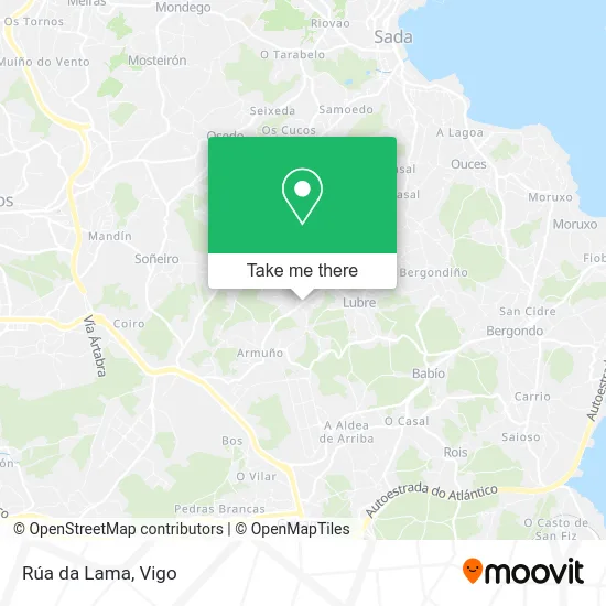 mapa Rúa da Lama