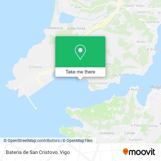 Batería de San Cristovo map