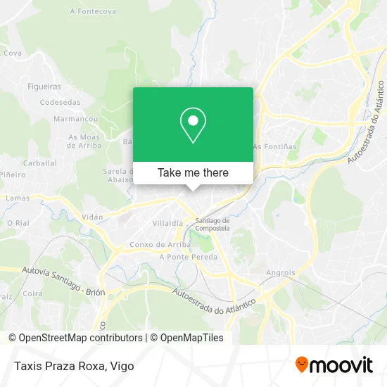 Taxis Praza Roxa map