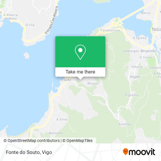 Fonte do Souto map