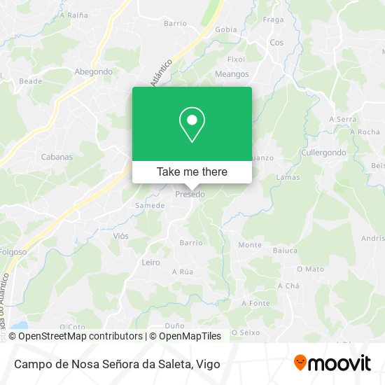 mapa Campo de Nosa Señora da Saleta