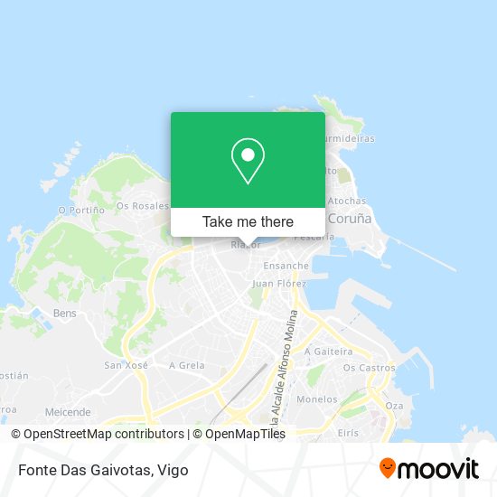 Fonte Das Gaivotas map