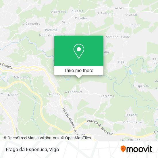 Fraga da Espenuca map