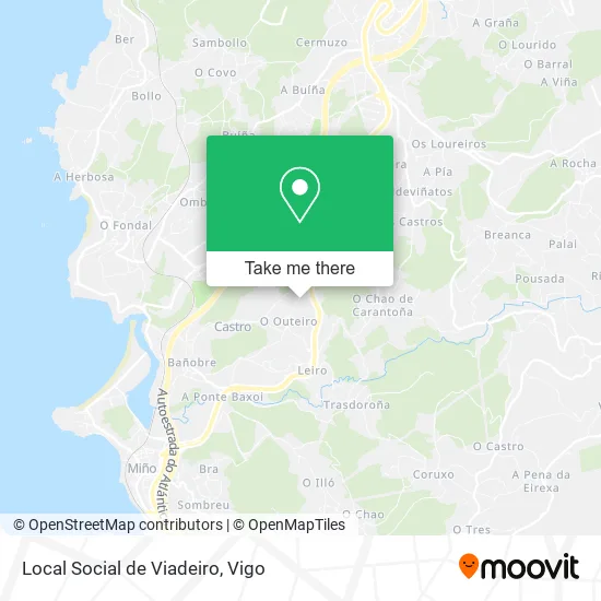 Local Social de Viadeiro map