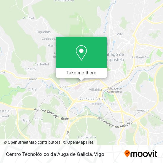mapa Centro Tecnolóxico da Auga de Galicia