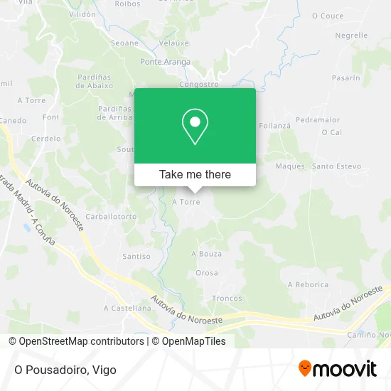 O Pousadoiro map
