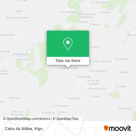 Cabo da Aldea map