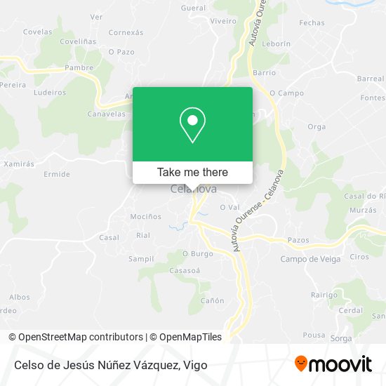 Celso de Jesús Núñez Vázquez map