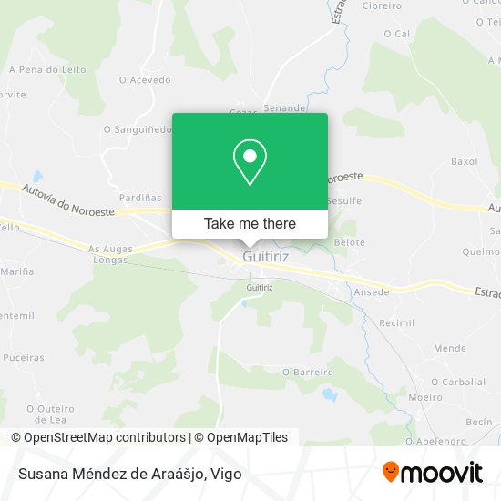 Susana Méndez de Araášjo map