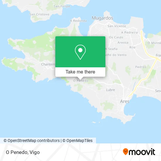 O Penedo map