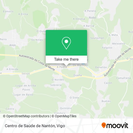 Centro de Saúde de Nantón map