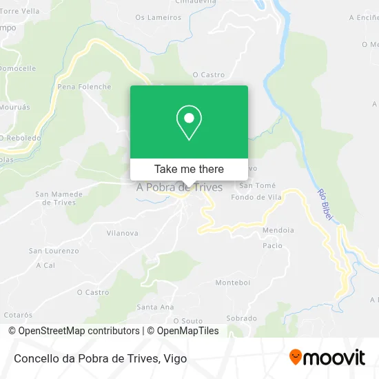 Concello da Pobra de Trives map