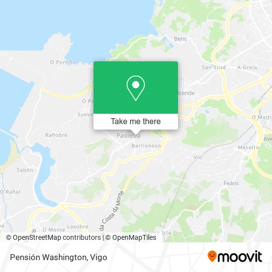 Pensión Washington map