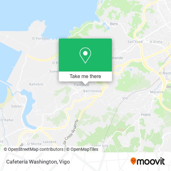 Cafetería Washington map