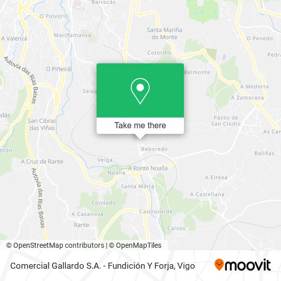 Comercial Gallardo S.A. - Fundición Y Forja map