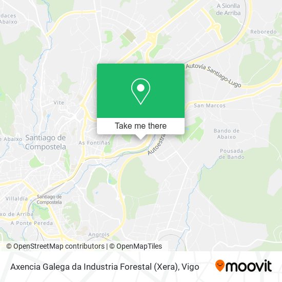 Axencia Galega da Industria Forestal (Xera) map