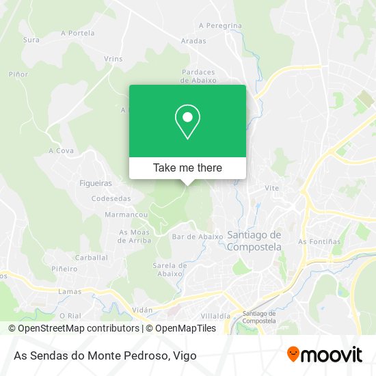 As Sendas do Monte Pedroso map