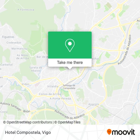 Hotel Compostela map