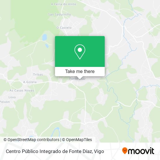 Centro Público Integrado de Fonte Díaz map