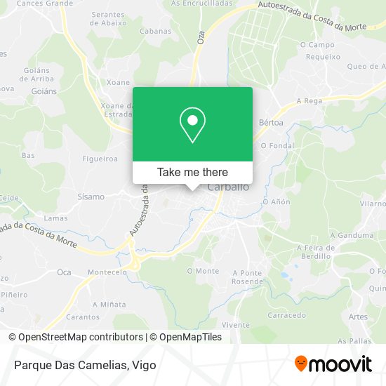 Parque Das Camelias map