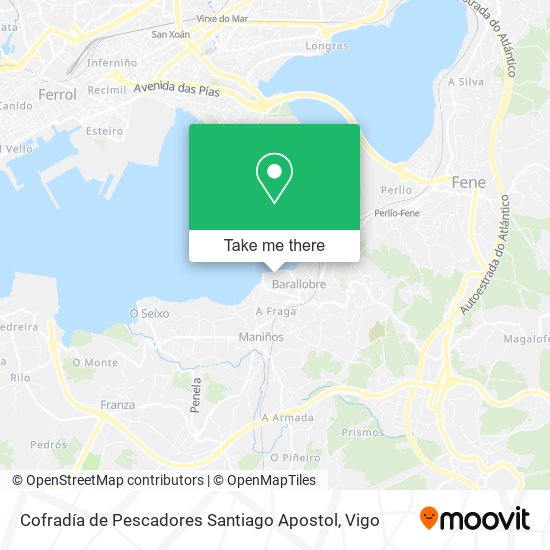 mapa Cofradía de Pescadores Santiago Apostol