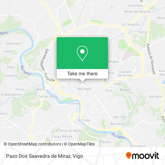 Pazo Dos Saavedra de Miraz map
