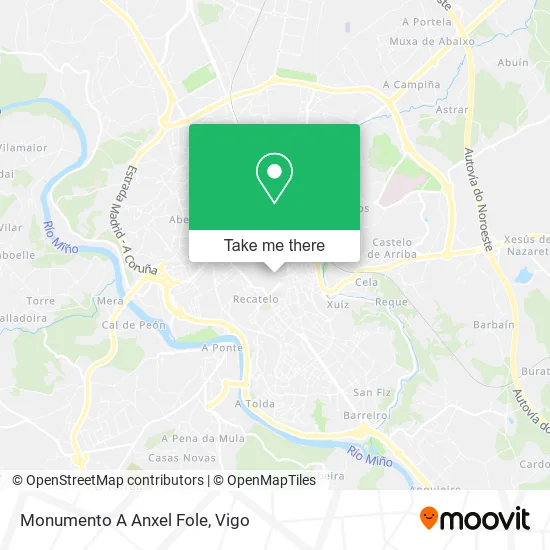 Monumento A Anxel Fole map