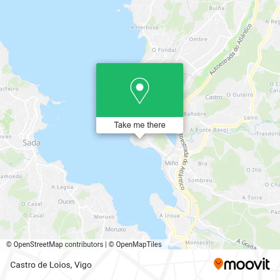 Castro de Loios map