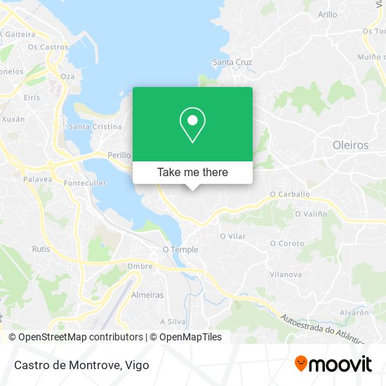 Castro de Montrove map