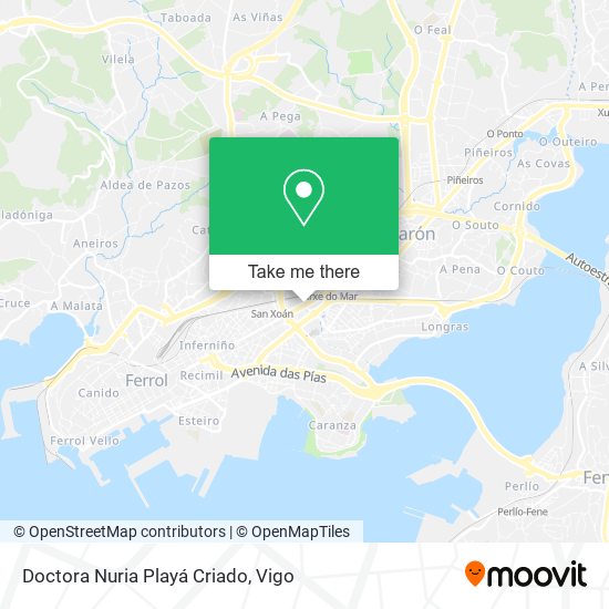 Doctora Nuria Playá Criado map