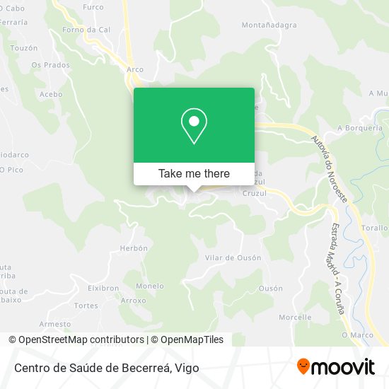 Centro de Saúde de Becerreá map