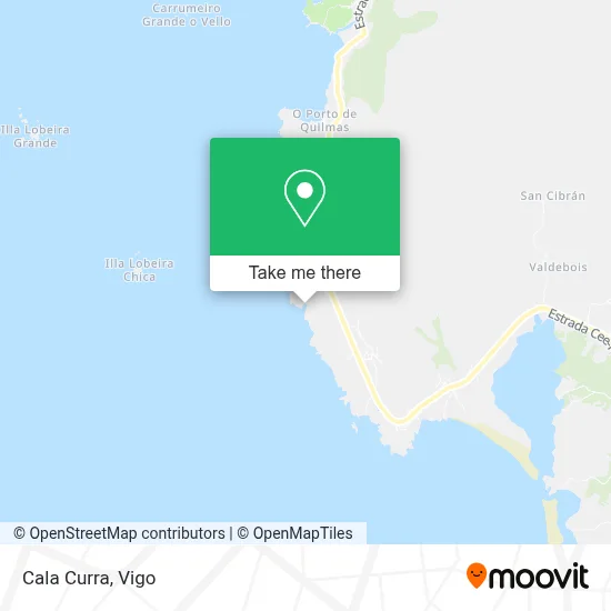 Cala Curra map
