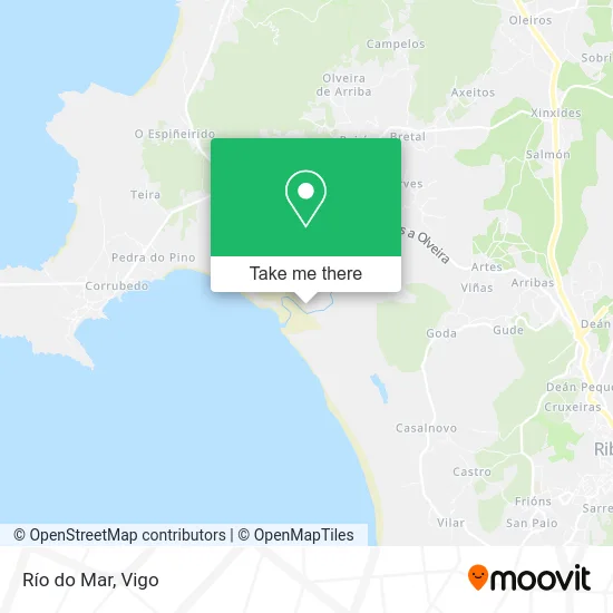 mapa Río do Mar