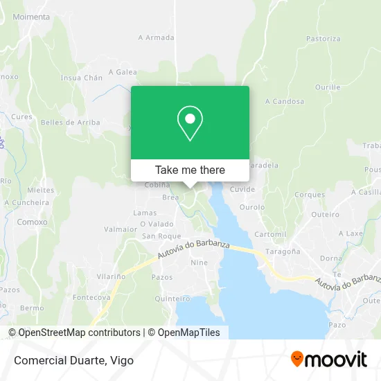 Comercial Duarte map