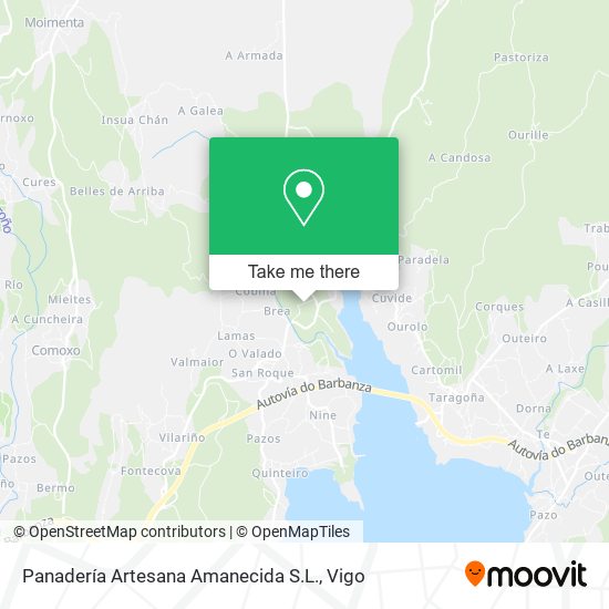 Panadería Artesana Amanecida S.L. map