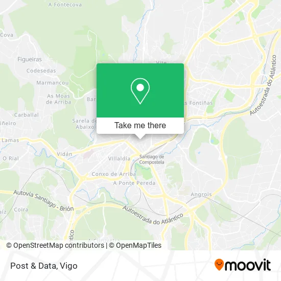 mapa Post & Data