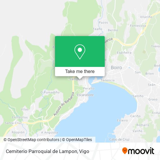 Cemiterio Parroquial de Lampon map