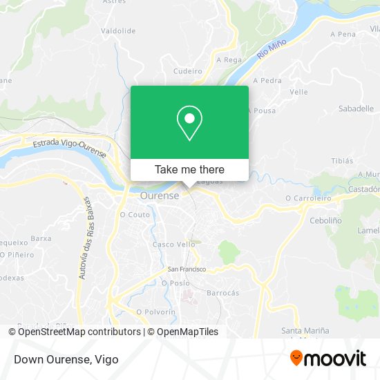 Down Ourense map